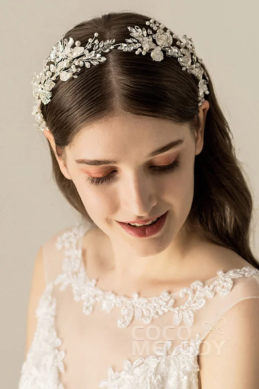 Alloy Headbands with Imitation Pearl and Crystals CH0191 Ruched unclassified dresses