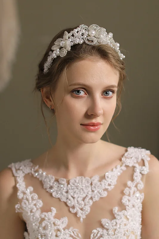 Alloy Headbands with Imitation Pearl CH0361 Plus size unclassified dresses