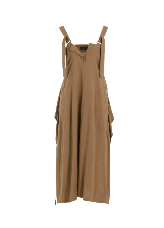 RY/LI CANVAS SIDE BUTTON SHOULDER STRAP DRESS Vintage unclassified dresses