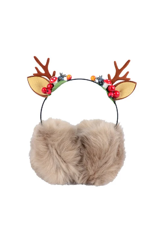 Christmas elk antlers Winter warm earmuffs Cute cat ear headband headdress 849465740917 Comfortable unclassified dresses