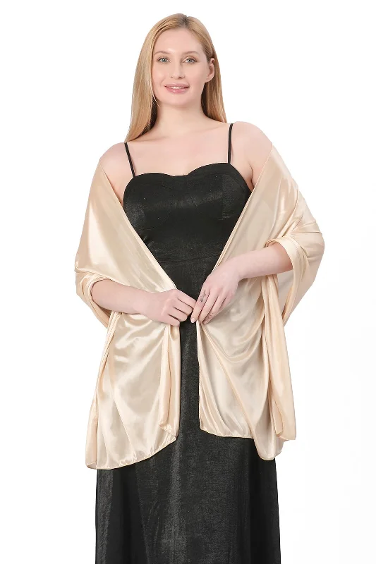 Elastic Silk like Satin Shawl with CJ0099 Holiday unclassified dresses