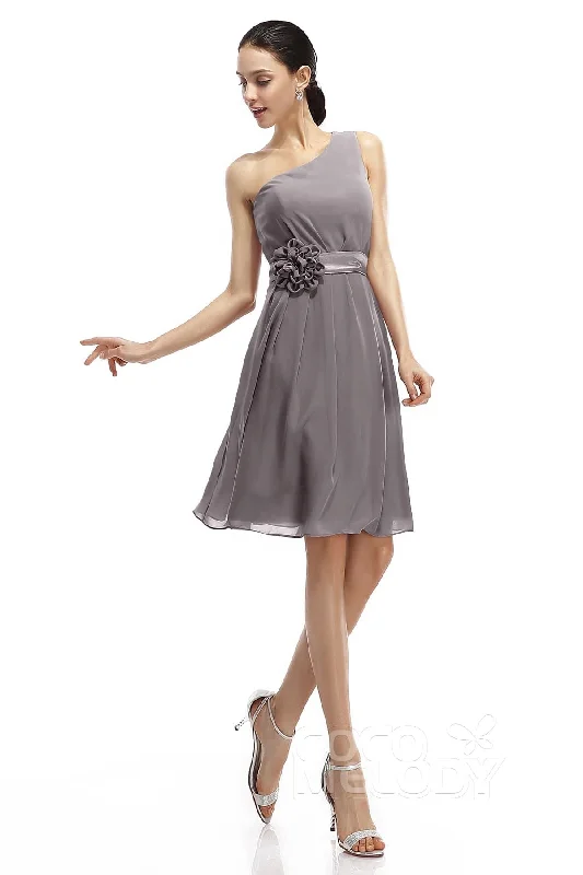 A-Line Knee Length Chiffon Bridesmaid Dresses COZK1400D Gothic unclassified dresses