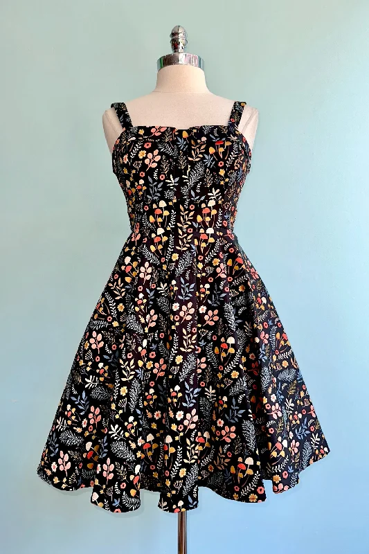 Ditsy Mushroom Fold-Over Dress by Eva Rose Engagement unclassified dresses