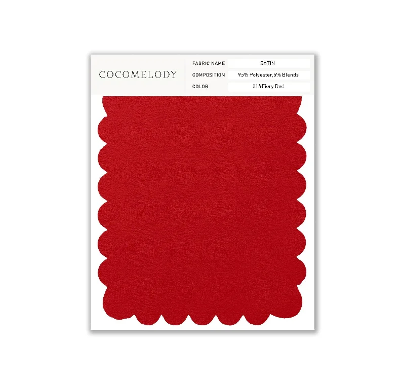 Satin Fabric Swatch in Single Color SWST16003 Street style unclassified dresses