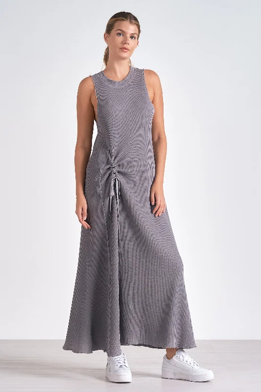 ELAN Maxi Slvless Cinched WAIST IN GREY Urban Outfitters maxi dresses