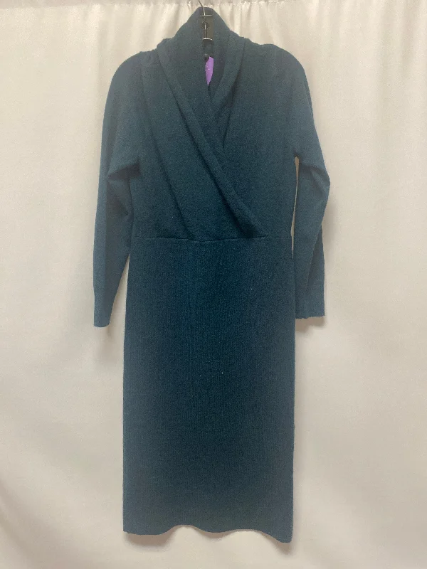 Blue Dress Casual Midi Ann Taylor, Size L New Year's Eve midi dresses