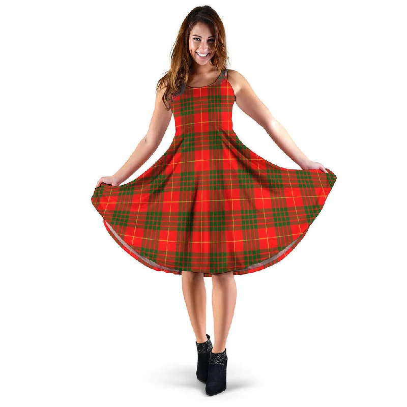Cameron Modern Tartan Sleeveless Midi Womens Dress Y2K midi dresses