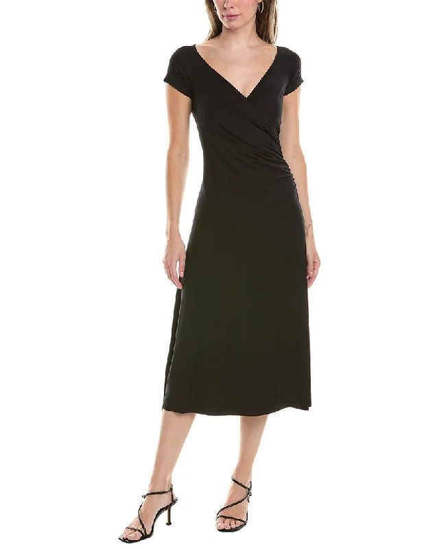 Vince Surplice Midi Dress Midi Skirt Style